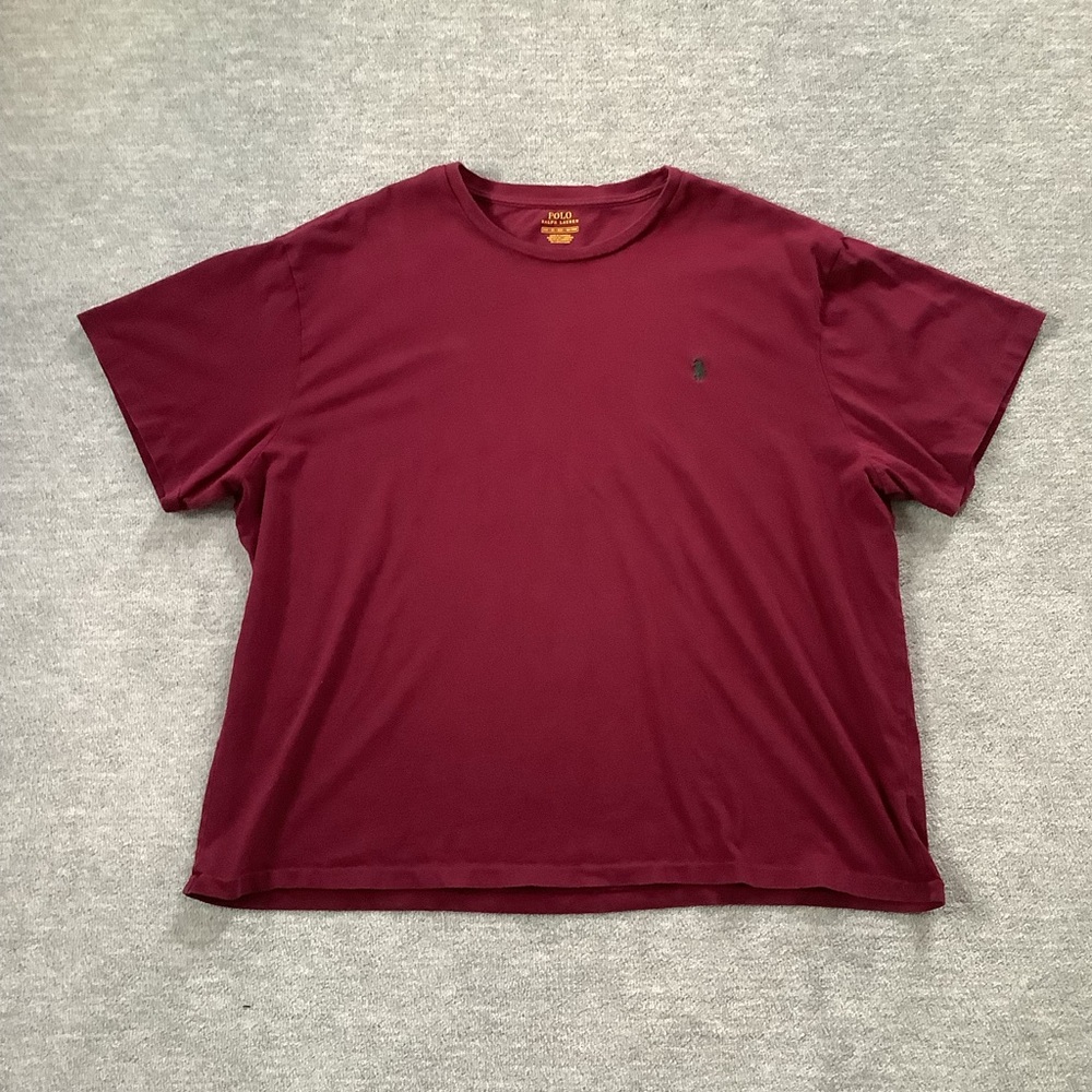 Polo Ralph Lauren Burgundy Short Sleeve Crewneck Tee Sz. 2XB